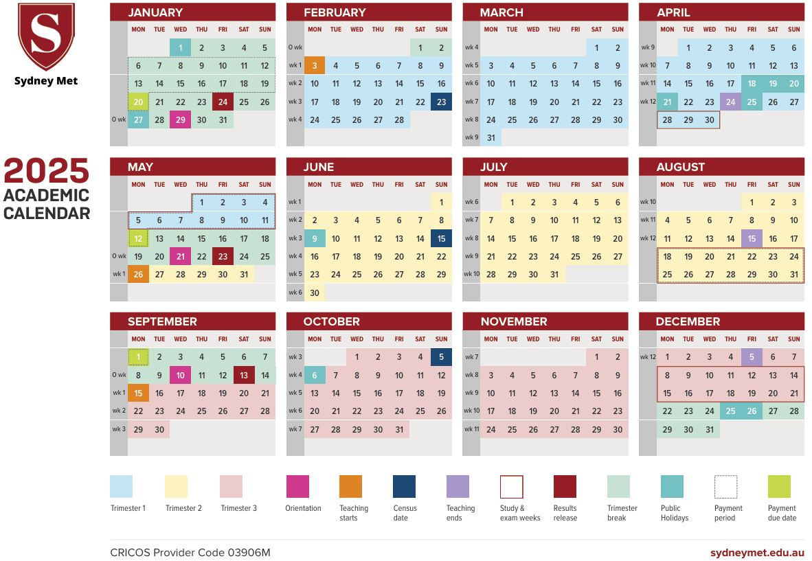 Academic Calendar (2025)